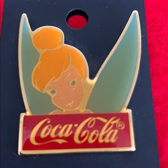 Vintage 1986 Coca Cola Disney Tinker Bell Pin - Picture 3 of 12